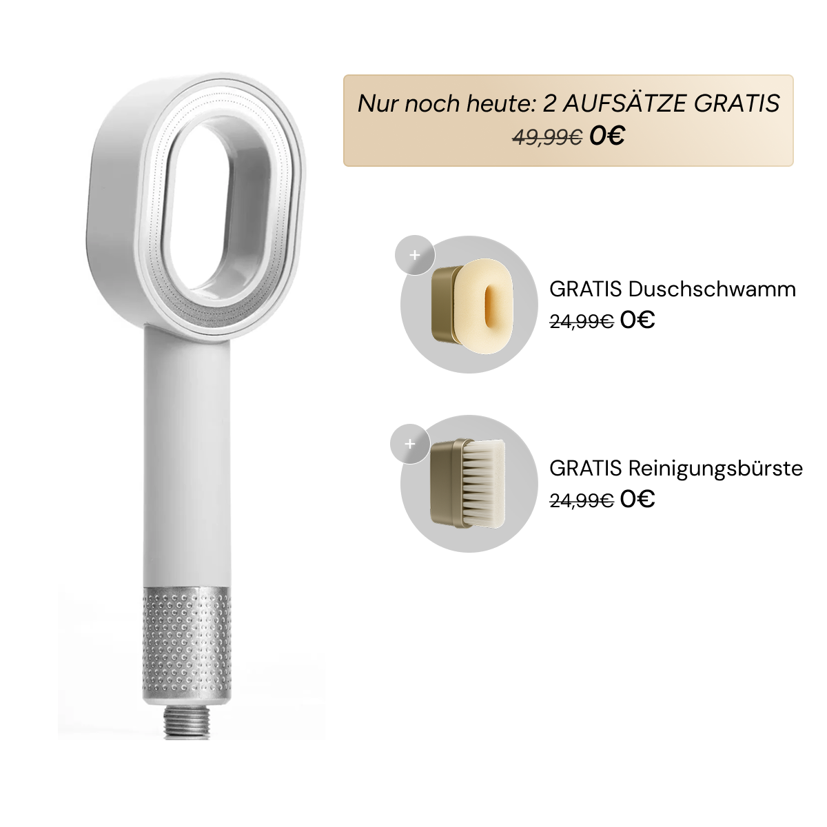 Doyoo Pure™ 3in1 Premium Filterduschkopf